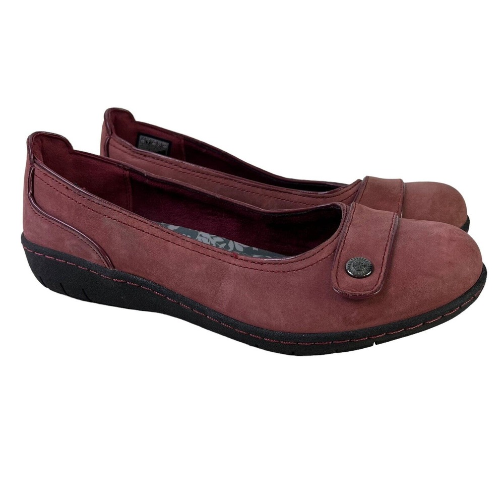 Skechers Relaxed Fit Air Cooled Memory Foam Slip On Leather Flats Shoes sz 10